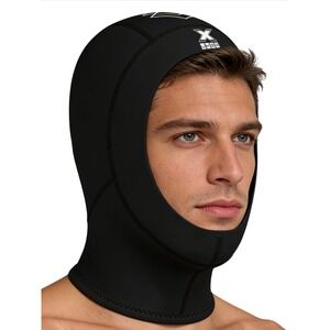 Xuker Neoprene Wetsuit Hood Black Diving Surfing Balaclava Thermal Swim Cap
